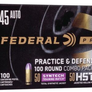 Federal Practice & Defend HST/Syntech Combo .45 ACP 230 gr 890 fps 100/ct