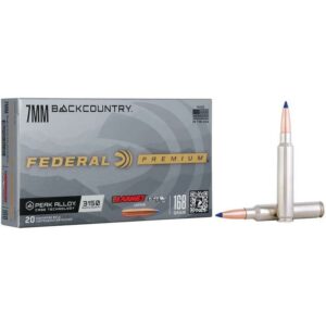 Federal Barnes LRX Rifle Ammunition 7mm Backcountry 168gr PT 3150 fps 20/ct