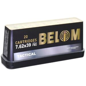 Global Ordnance Belom Rifle Ammunition 7.62x39 123gr FMJ 2296 fps 20/ct