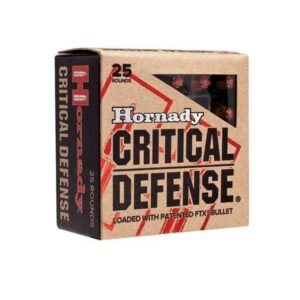 Hornady Critical Defense Handgun Ammo .38 Spl 110 gr FTX 1010 fps 25/ct