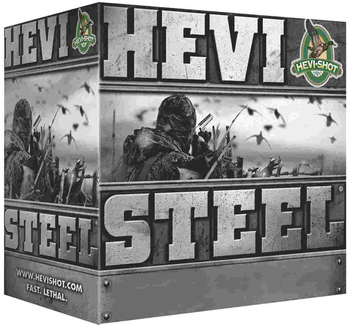 HEVI-Shot HEVI-Steel Shotshells 12 ga 3-1/2"" 1-3/8 oz 1550 fps #1 25/Box