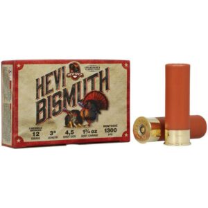 HEVI-Shot HEVI-Bismuth Turkey Shotshells 12ga 3" 1-3/4oz 1300 fps #4 5/ct