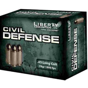 Liberty Civil Defense Handgun Ammunition .45 Colt 78 gr SCHP 1800 fps 20/ct
