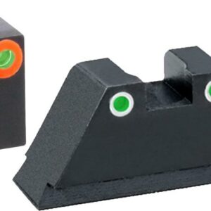 Ameriglo Green Tritium Round Outline Orange .315/White .392 for Glock Tall Suppressor