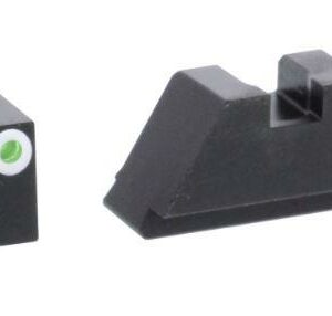 Green Tritium White Outline .315/flatblack .394 for Glock Tall suppressor