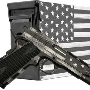 Citadel 1911-A1 Flag Edition .45 ACP 7rd Magazine  5" Barrel Grey Scale Cerakote with matching Ammo Can