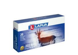 Lapua Rifle Ammuntion .222 Rem 55gr FMJ 2887 fps 20/ct