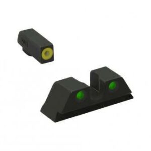 Meprolight ML41218 Hyper-Bright Yellow Ring Front/Green Rear Sights for Kimber 1911 Pistols