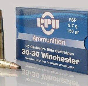 PPU Rifle Ammunition .30-30 Win 150 gr FNSP 2300 fps 20/ct