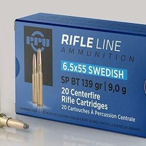 PPU Rifle Ammunition 6.5x55mm Swedish 139 gr SP 2540 fps - 20/ct
