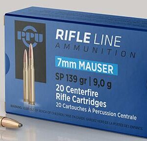 PPU Rifle Ammunition 7mm Mauser 139 gr SP 2660 fps - 20/ct