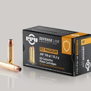 PPU Handgun Defense Ammunition .357 Magnum JHP 158gr 1607 fps 50/ct