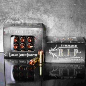 G2 Research R.I.P. Handgun Ammunition .380 ACP 62 gr HP 1250 fps 20/box