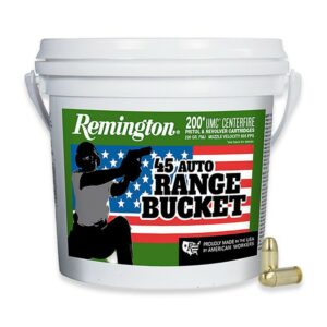 Remington UMC "Range Bucket" Handgun Ammunition .45 ACP 230 gr FMJ 835 fps 200/ct