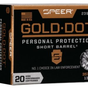 Speer Gold Dot Short Barrel Handgun Ammunition .357 Mag 135 gr HP 990 fps 20/ct