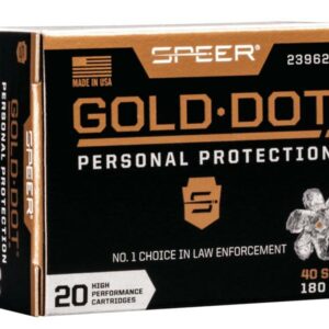 Speer Gold Dot Handgun Ammunition .40 S&W 180 gr HP 1025 fps 20/ct