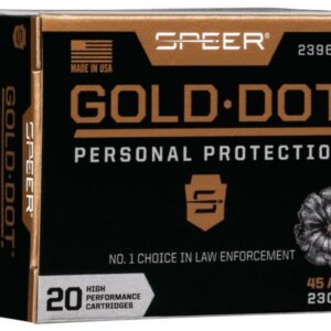 Speer Gold Dot Handgun Ammunition .45 ACP 230 gr HP 890 fps 20/ct