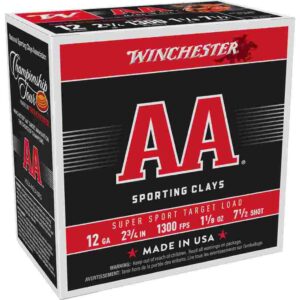 Winchester AA Super Sport 12 ga 2-3/4"  1-1/8 oz #7.5 1300 fps - 25/ct