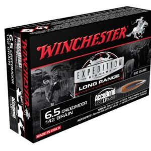 Winchester Expedition Big Game Long Range Rifle Ammunition 6.5 Creedmoor 142 gr. AB 2700 fps 20/ct