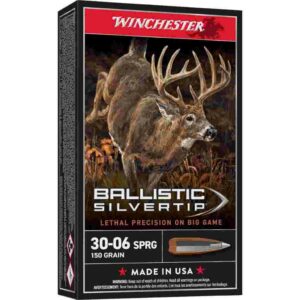 Winchester Ballistic Silvertip Rifle Ammunition .30-06 Sprg 150 gr. PT 2900 fps 20/ct