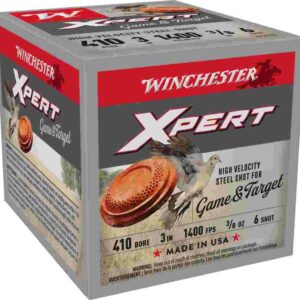 Winchester Xpert Steel Shotshells .410 ga 3" 3/8 oz 1400 fps #6 25/ct