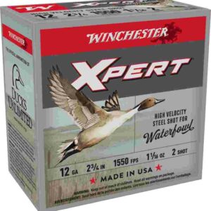 Winchester Xpert High-Velocity Steel Shotshells 12 ga 2-3/4" 1-1/16 oz 1550 fps #2 25/ct
