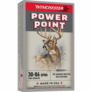 Winchester Power Point Rifle Ammunition .30-06 Sprg 180 gr. PSP 2700 fps 20/ct