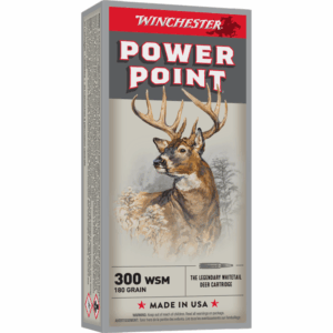 Winchester Super-X Power Point Rifle Ammunition .300 WSM 180 gr. PSP 2970 fps 20/ct