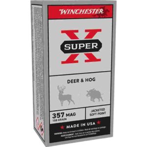 Winchester Super-X Handgun Ammunition .357 Mag 158 gr. JSP 1235 fps 50/ct