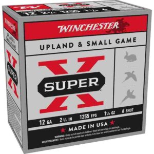 Winchester Super-X Heavy Game Shotshells 12 ga 2-3/4" 1-1/8 oz 1255 fps #6 25/ct
