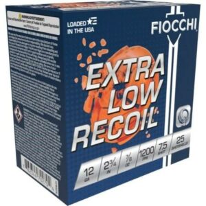 Fiocchi 12GA 2 3/4" 7/8oz #7.5 Low Recoil Trainer 25RD