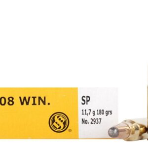 Sellier & Bellot Rifle Ammunition .308 Win 180 gr SP  - 20/box