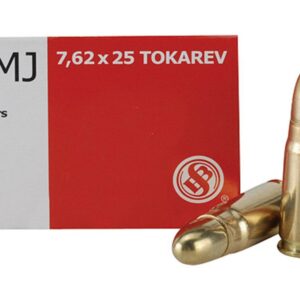 Sellier & Bellot Pistol & Revolver Ammo 7.62x25mm Tokarev 85 gr FMJ  50/box