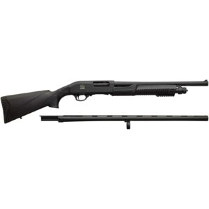 Charles Daly 301 Pump Field Shotgun Combo 12ga 3" Chamber 5rd Capacity 18.5" & 28" Barrels Synthetic Stock