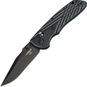 Hogue Deka 3.25" ABLE Lock Folder Clip Point Blade Blk Finish G-10 - Solid Blk