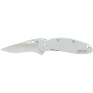 Kershaw Ken Onion Scallion Folding Knife 2-2/5" Drop Point Blade Silver