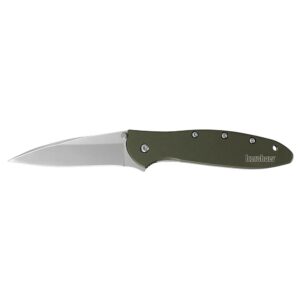 Kershaw Leek Folding Knife 3" Drop Point Blade Olive