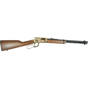 Rossi Rio Bravo "Wild Bill Hickok" Lever Action Rifle 22 LR 15rd Capacity 18" Barrel Gold Finish/Hardwood Stock