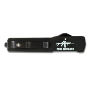 Templar Knives Premium Weighted Come and Take It Slim Knife 3-1/8" Drop Point Blade Black