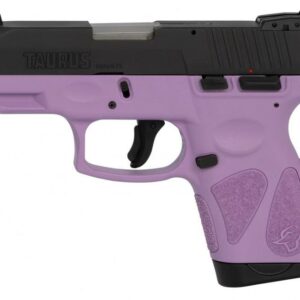 Taurus G2S Handgun 9mm Luger 7rd Magazines 3.2" Barrel Black Slide/Light Purple Grip