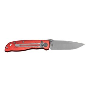 Sarge Knives Red Diamond Folding Knife 3-1/4" Drop Point Blade Red