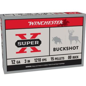 Winchester Super-X Buckshot Shotshells 12 ga 3" 1210 fps #00 5/ct