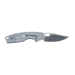 CRKT Pilar IV Folding Knife 3-1/10" Clip Point Blade Black and Silver