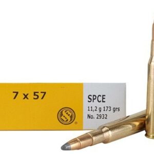 Sellier & Bellot Rifle Ammunition 7x57mm 173 gr SPCE 725 fps - 20/box