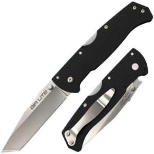 Cold Steel Air Lite Folding Knife 3-1/2 Tanto Blade Black