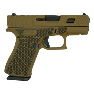 Glock 43X "Jimbo Ripple Stipple" FDE Optic Cut Handgun 9mm Luger 10rd Magazines(2) 3.4" Barrel Accessory Rail USA Made