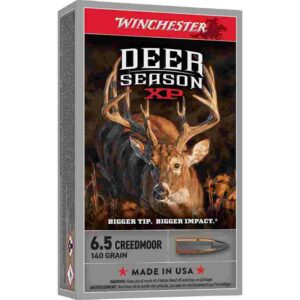 Winchester Deer Season XP Rifle Ammunition 6.5 Creedmoor 140gr PT 2900 fps 2650 fps 20/ct