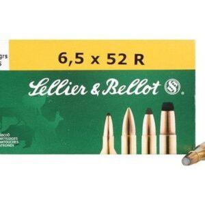 Sellier & Bellot Rifle Ammunition 6.5x52R 117 gr SP 775 fps - 20/box