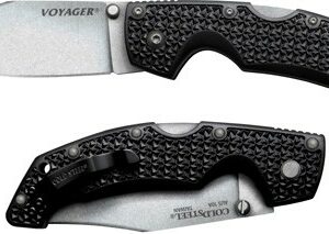 COLD STEEL LARGE VOYAGER 4" - PLAIN EDGE BLADE CLIP FOLDER