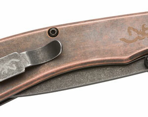 BROWNING KNIFE RIVET FOLDER - 3" COPPER W/FINGER FLIPPER